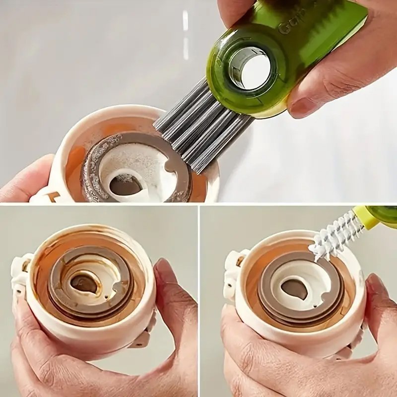Mini U-shaped Three-in-one Cleaning Brush - Image 3