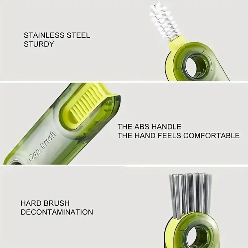 Mini U-shaped Three-in-one Cleaning Brush - Image 4