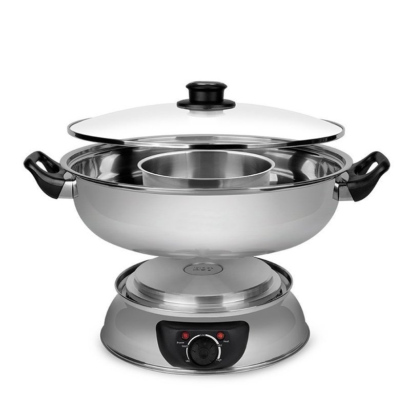 Stainless Steel Electric Shabu Hot Pot - Image 3