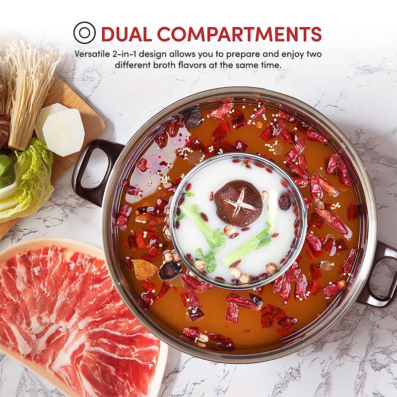 Stainless Steel Electric Shabu Hot Pot - Image 5