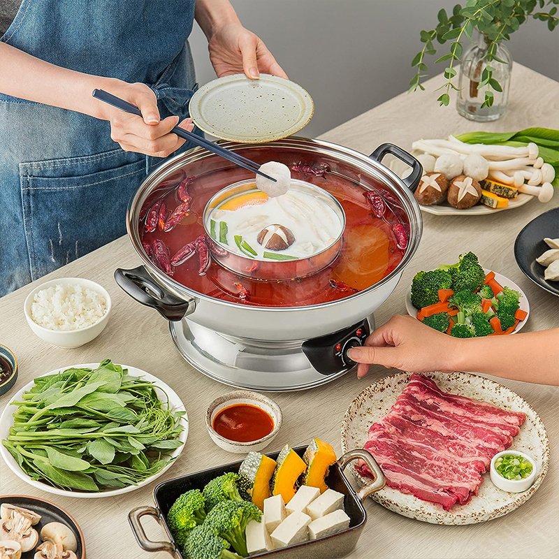 Stainless Steel Electric Shabu Hot Pot - Image 8