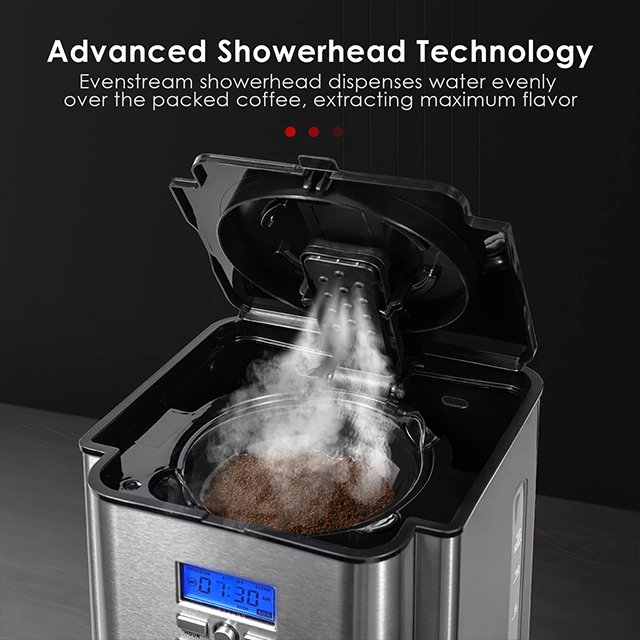 Stainless Steel 12 Cup Drip Coffee Maker - Image 5